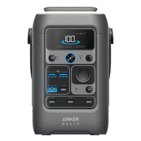 Anker SOLIX C300 DC Portable Power Station – 288Wh LiFePO4 Battery, 300W Output, Fast USB-C Charging, Solar Input, Compact & App-Connected