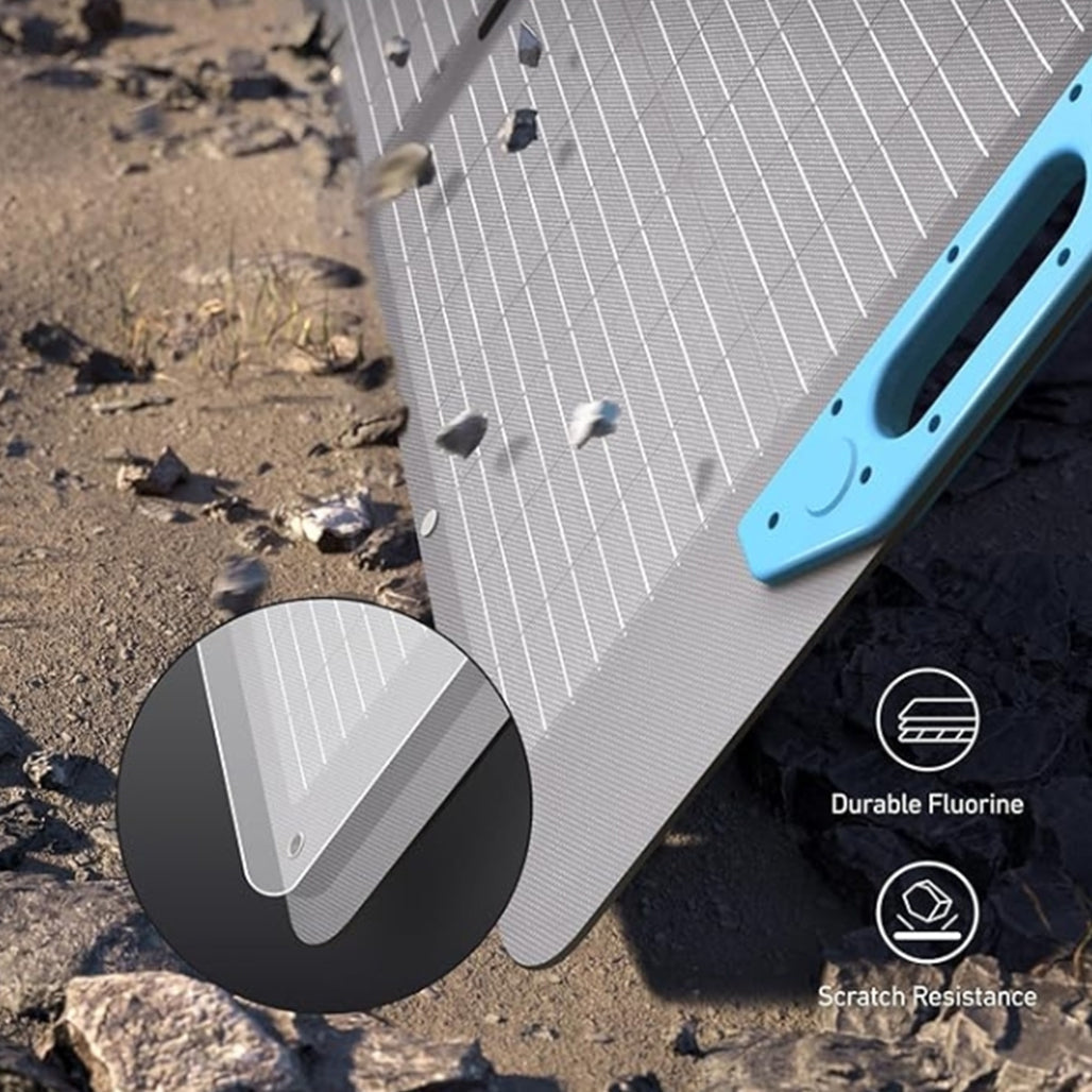 A Photo Of Anker SOLIX PS200 200W Foldable Solar Panel with Kickstand – High-Efficiency Portable Charger for Camping, RVs, Emergency Power, and Outdoor Use