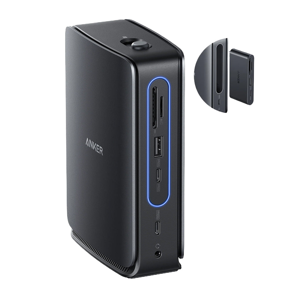 A Photo Of Anker Nano Docking Station (13-in-1, Triple Display, Built-In Removable Hub)