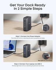 A Photo Of Anker Nano Docking Station (13-in-1, Triple Display, Built-In Removable Hub)