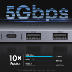 A Photo Of Anker 7-in-1 Anker Nano USB-C Hub Multi-Port Adapter - A83D2HA1