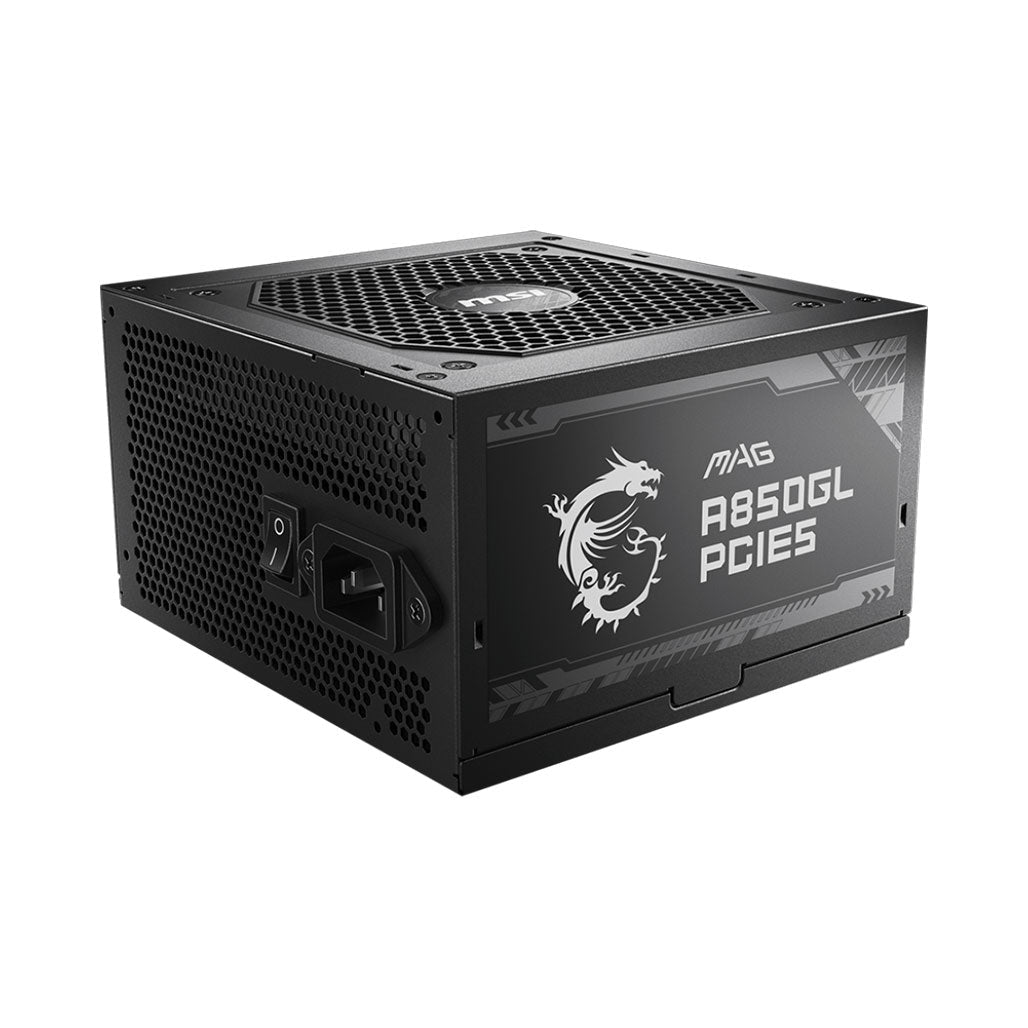A Photo Of MSI MAG A850GL – 850W PCIe 5.0 Power Supply with 80 PLUS Gold Certification and Full Modular Design