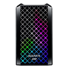 A Photo Of ADATA SE900G 1TB RGB External SSD - USB 3.2 Gen 2x2 Type-C, 2000 MB/s, Stylish Design