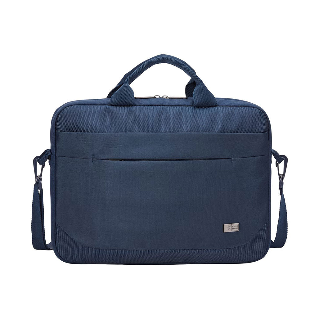A Photo Of Case Logic 14-inch Advantage Attaché ADVA-114 Dark Blue – Streamlined Laptop Bag for Professionals