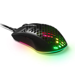 A Photo Of SteelSeries Aerox 3 Onyx - Wired Ultra Lightweight Gaming Mouse with AquaBarrier and TrueMove Core Sensor