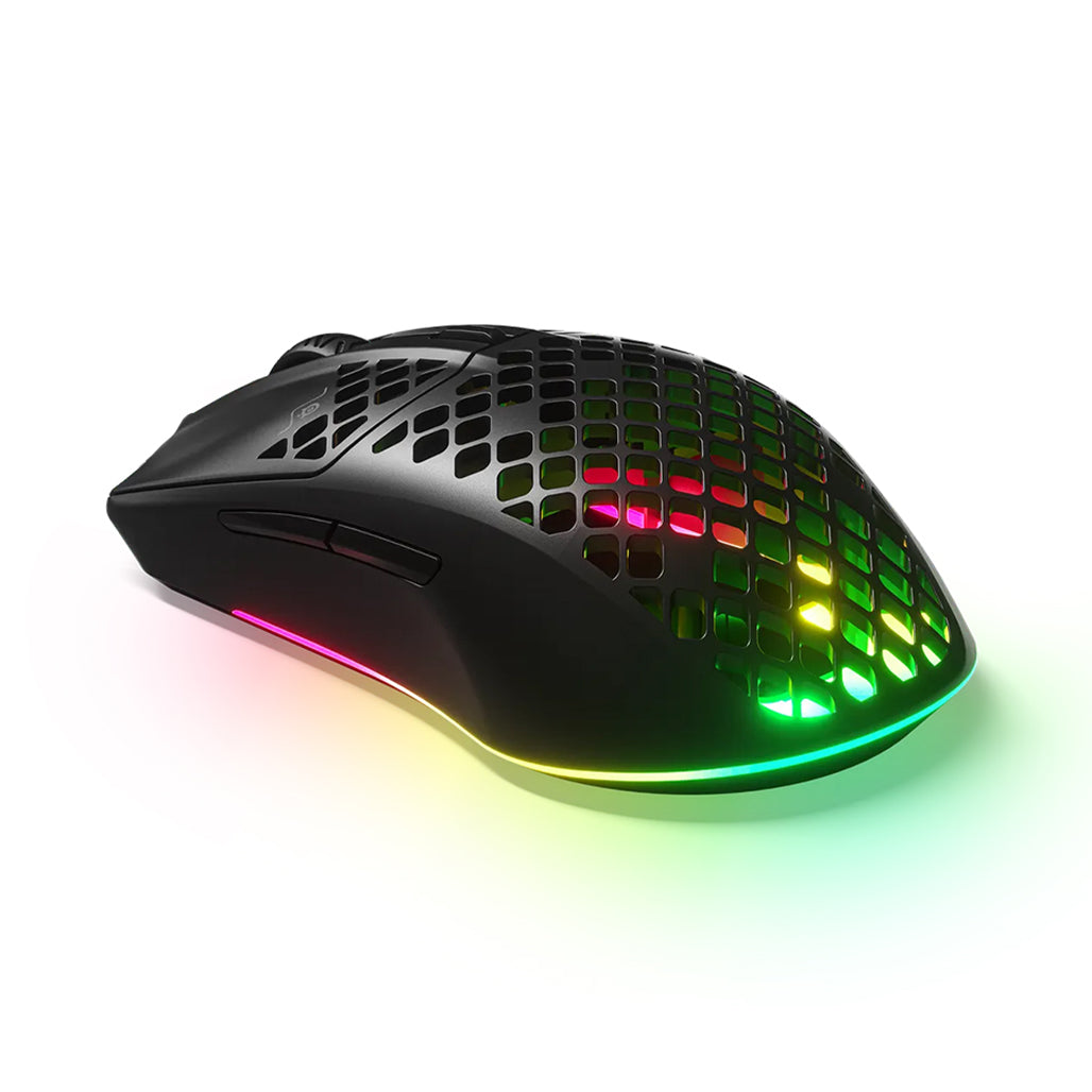 A Photo Of SteelSeries Aerox 3 Onyx - Wireless Ultra-Lightweight Gaming Mouse with AquaBarrier and TrueMove Air Sensor