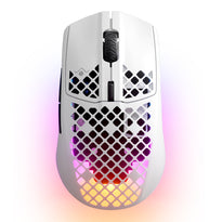 SteelSeries Aerox 3 Snow - Wireless Ultra-Lightweight Gaming Mouse with AquaBarrier and TrueMove Air Sensor