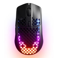 SteelSeries Aerox 3 Onyx - Wireless Ultra-Lightweight Gaming Mouse with AquaBarrier and TrueMove Air Sensor