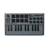 AKAI MPK Mini MK3 - MIDI Keyboard Controller – Compact USB-Powered Beat Maker with 25 Keys, MPC Pads & Production Software