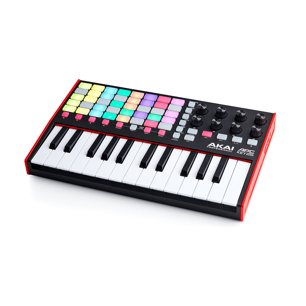 A Photo Of AKAI APC Key 25 MK2 – Compact Ableton Controller with 40 RGB Pads & 25-Key Gen 2 Keybed