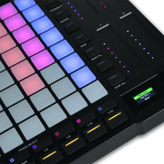 A Photo Of AKAI APC64 Ableton - Live MIDI Controller with Step Sequencer, Touch Strips, CV/Gate, and Software Suite