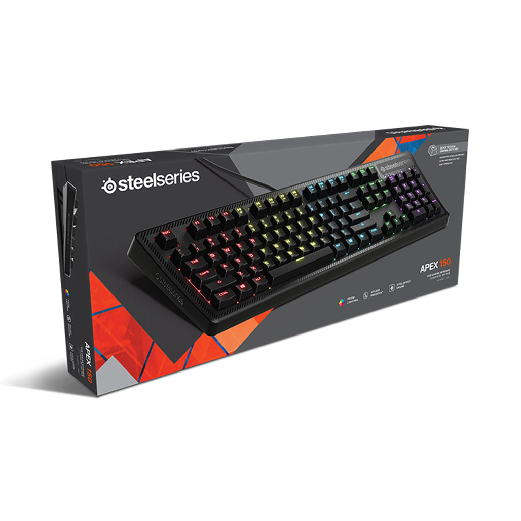 A Photo Of SteelSeries Apex 150 - Wired Full-size Gaming Keyboard