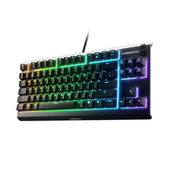 A Photo Of SteelSeries Apex 3 TKL - Quiet Tenkeyless 80% Wired Gaming Keyboard with RGB Lighting