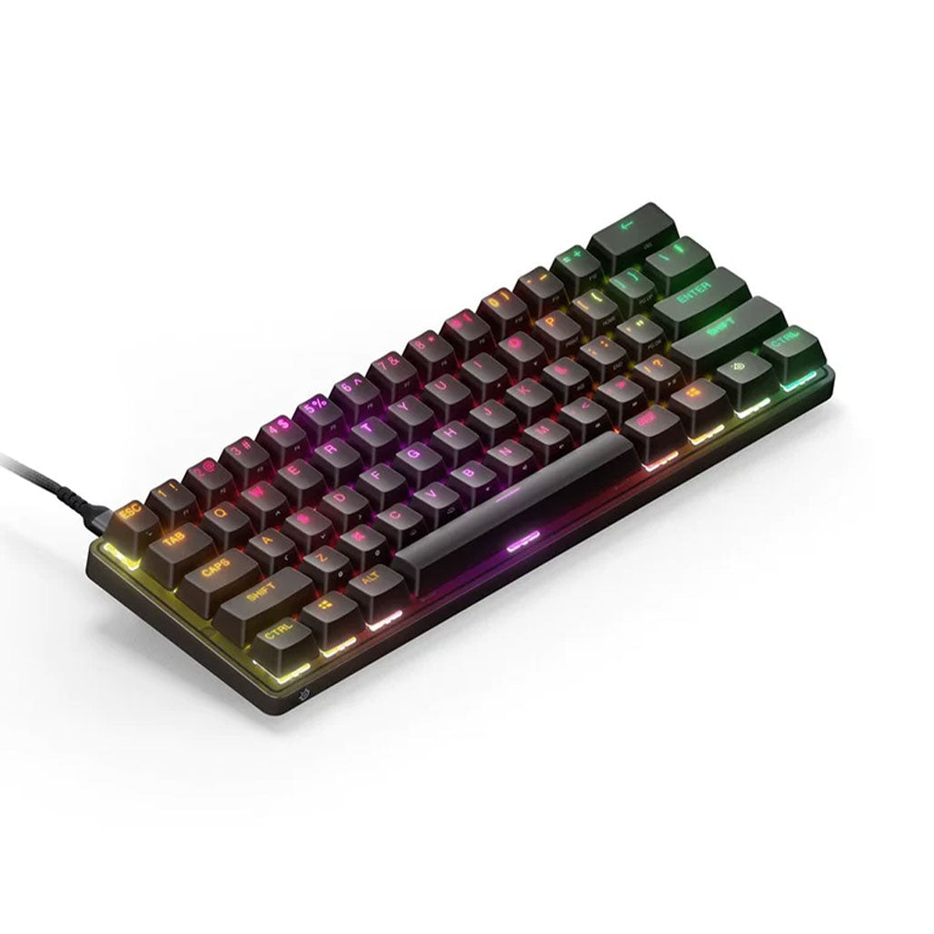 A Photo Of SteelSeries Apex 9 Mini - 60% Optical Switch Wired Gaming Keyboard with RGB Lighting