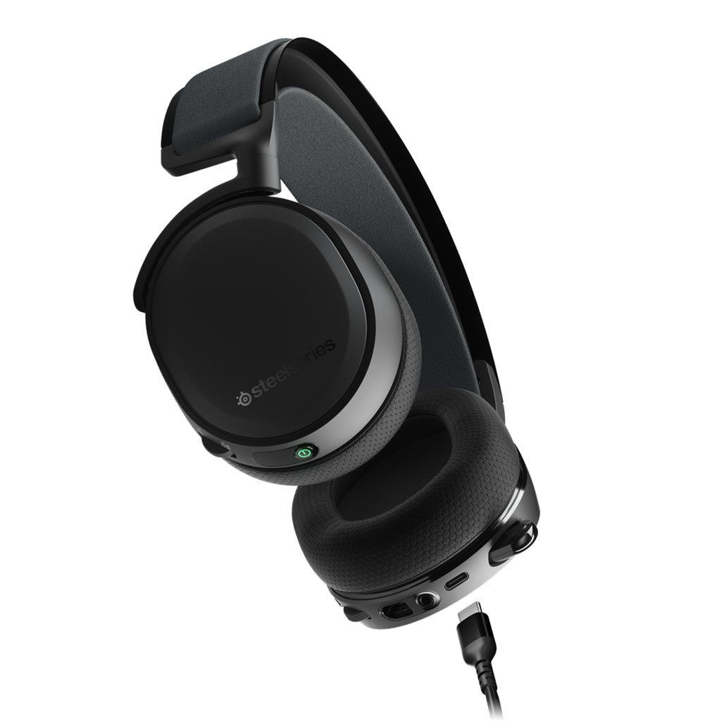 A Photo Of SteelSeries Arctis 7+ Wireless - Multi-Platform USB-C PC Gaming Headset with 30-Hour Battery Life and ClearCast Microphone