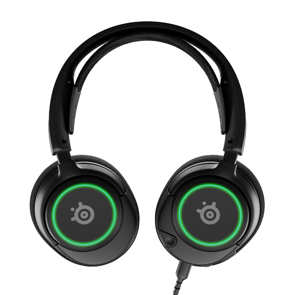 A Photo Of SteelSeries Arctis Nova 3 - Multi-Platform Premium Wired RGB Gaming Headset