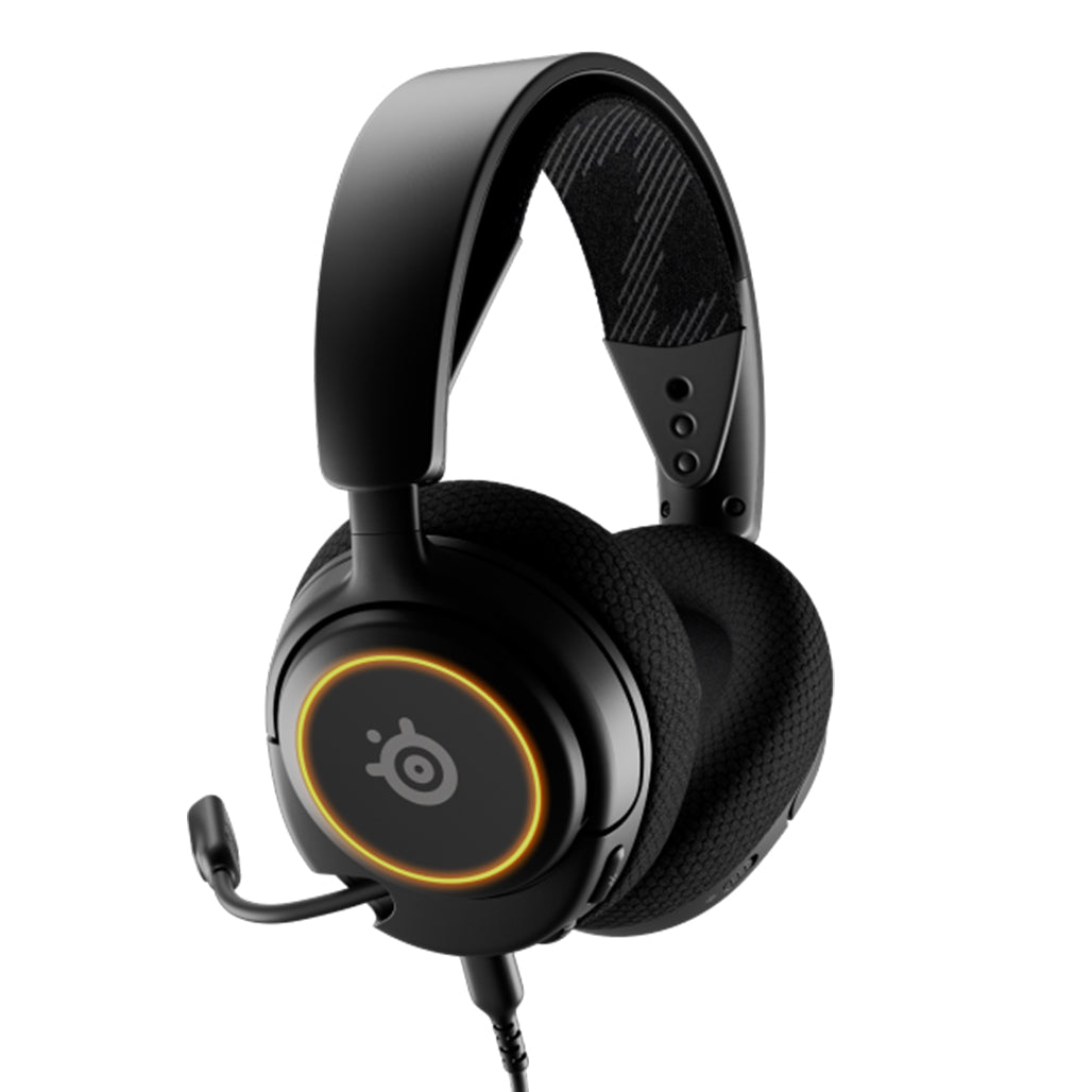 A Photo Of SteelSeries Arctis Nova 3 - Multi-Platform Premium Wired RGB Gaming Headset
