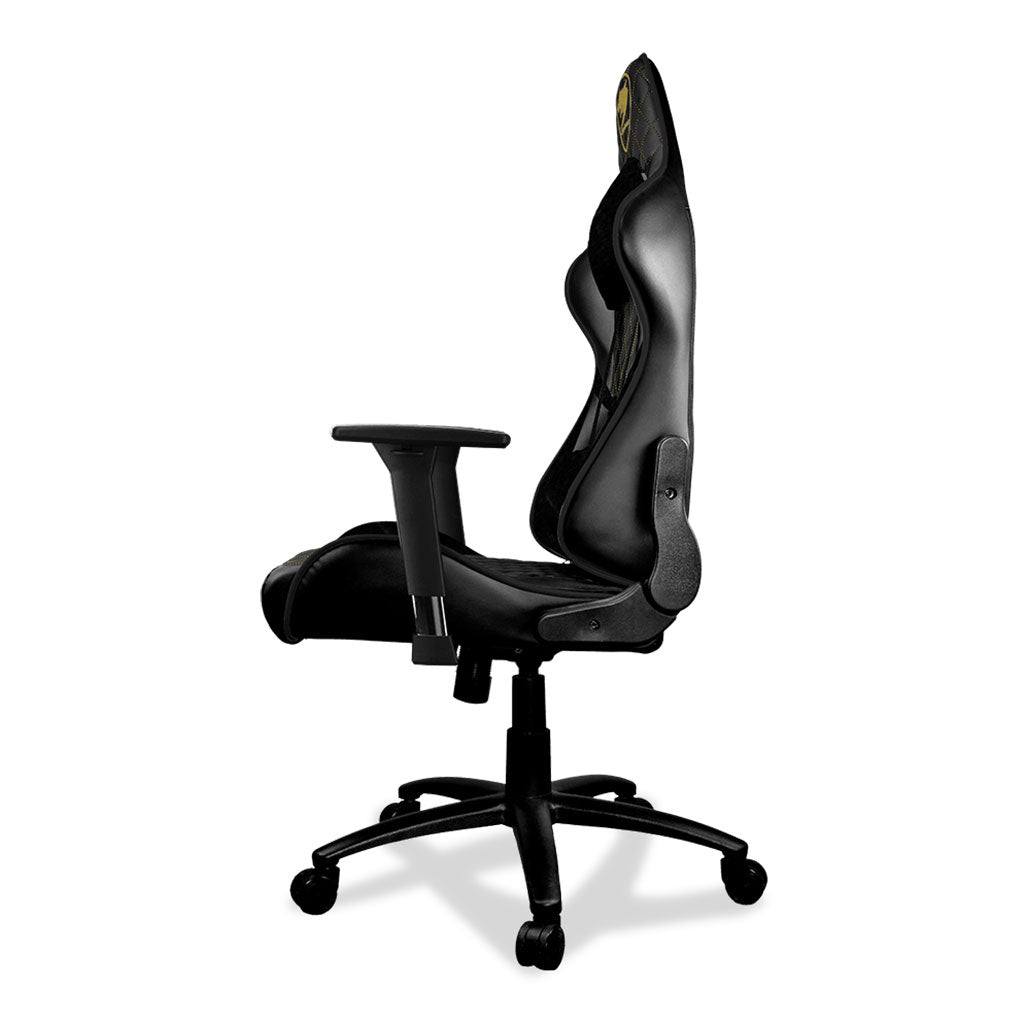 A Photo Of Cougar Armor One Royal Gaming Chair - Ergonomic Design with 180º Recline, 3D Adjustable Armrests & Class 4 Gas Lift Cylinder