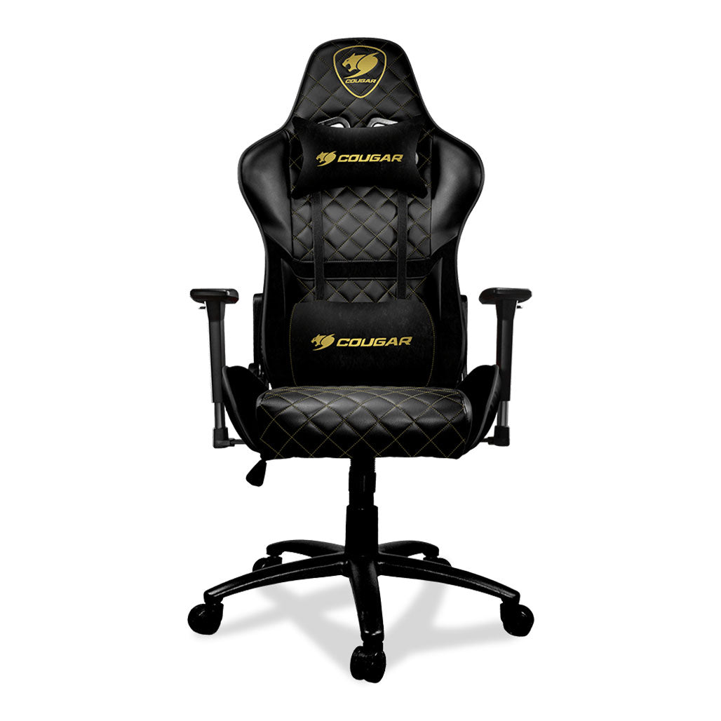 A Photo Of Cougar Armor One Royal Gaming Chair - Ergonomic Design with 180º Recline, 3D Adjustable Armrests & Class 4 Gas Lift Cylinder
