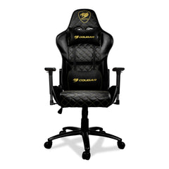 A Photo Of Cougar Armor One Royal Gaming Chair - Ergonomic Design with 180º Recline, 3D Adjustable Armrests & Class 4 Gas Lift Cylinder