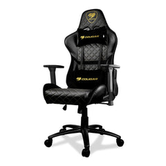 A Photo Of Cougar Armor One Royal Gaming Chair - Ergonomic Design with 180º Recline, 3D Adjustable Armrests & Class 4 Gas Lift Cylinder