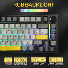 A Photo Of Attack Shark X820 Ultra - 75% Tri-Mode Gasket Wireless Mechanical Gaming Keyboard