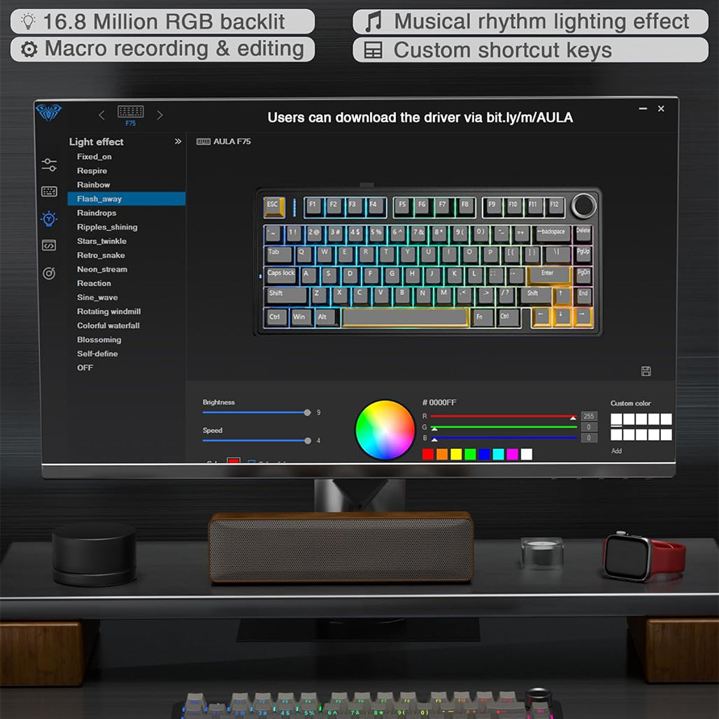 A Photo Of AULA F75 Pro - Wireless Mechanical Gaming Keyboard