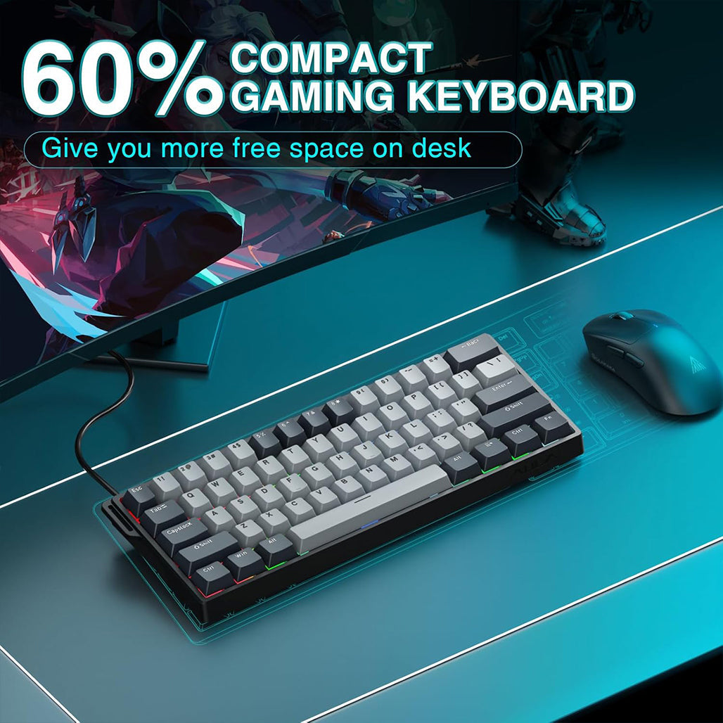 A Photo Of AULA WIN60 HE PRO - 60% Magnetic Hall Effect Gaming Keyboard - XingYi Magnetic Switch