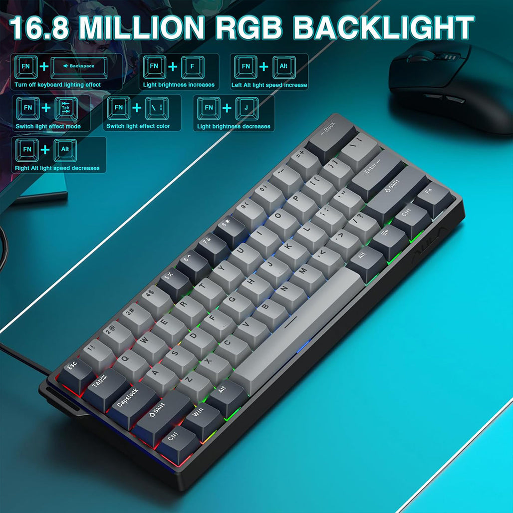 A Photo Of AULA WIN60 HE PRO - 60% Magnetic Hall Effect Gaming Keyboard - XingYi Magnetic Switch