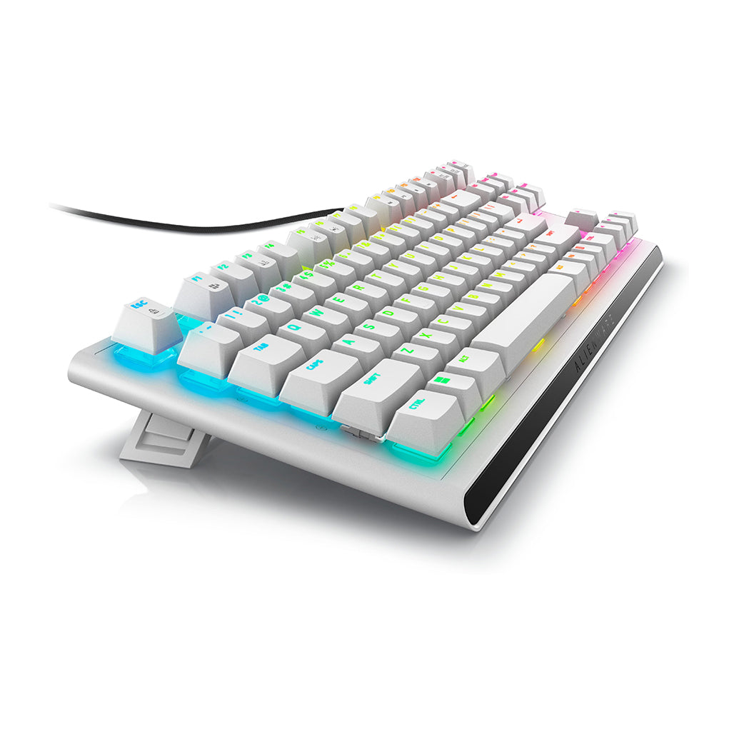 A Photo Of Dell Alienware AW420K Tenkeyless Gaming Keyboard – Compact Mechanical TKL Keyboard with Cherry MX Red Switches