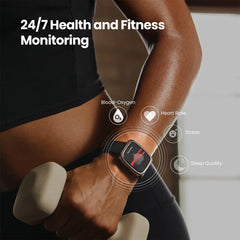 A Photo Of Amazfit Active 2 Square Smartwatch | Black with Red Strap