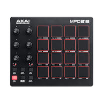AKAI MPD218 - USB MIDI Pad Controller – 16 Backlit MPC Pads, DAW Integration, Software Suite Included