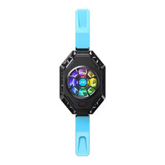 A Photo Of All-in-One P50 Semiconductor Fast Cooling Fan with RGB Light – Universal Back Clip Radiator for Tablets & Phones