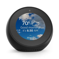 Amazon Echo Spot Smart Alarm Clock with 2.5" Display and Alexa – Black