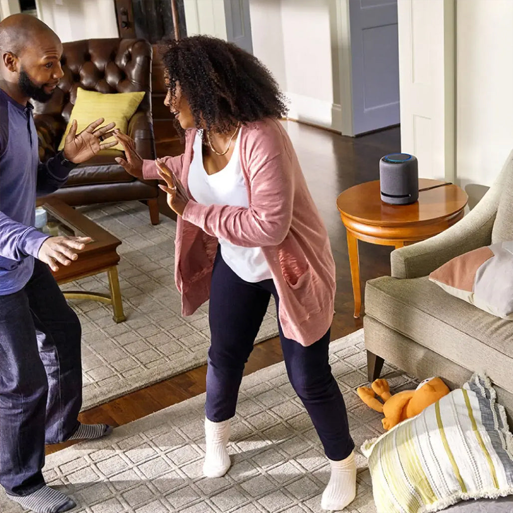 A Photo Of Amazon Echo Studio (Newest Model) – Charcoal