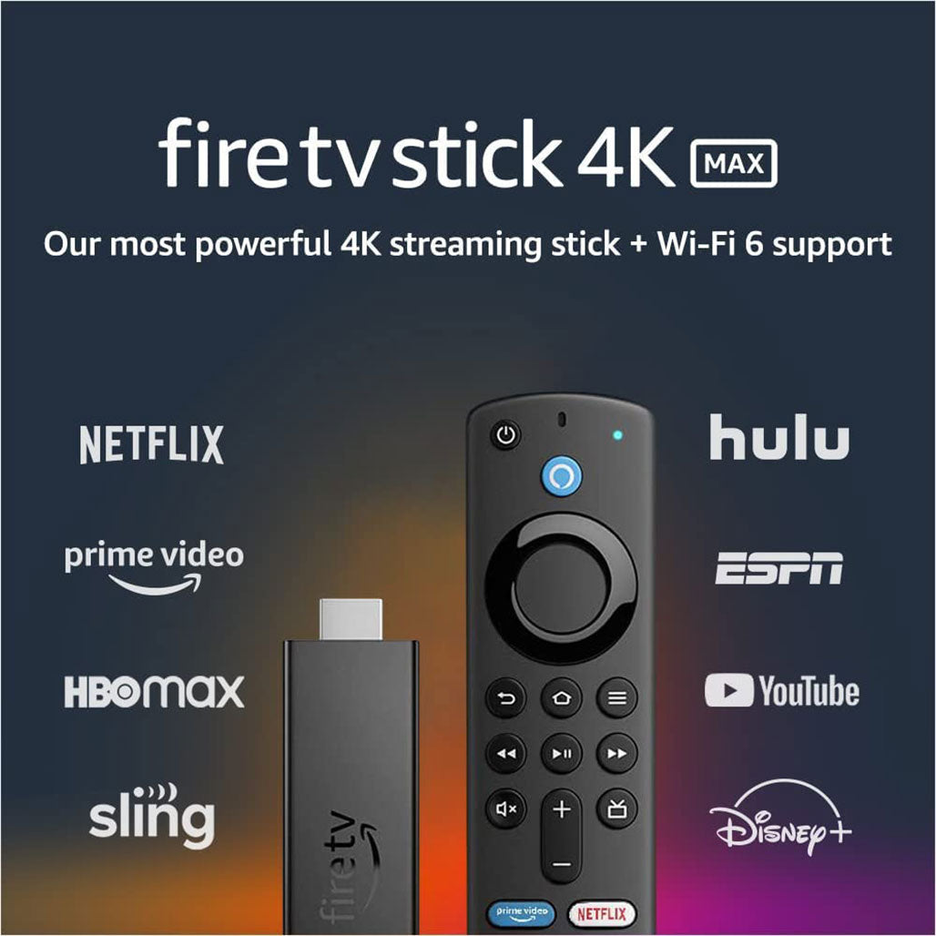A Photo Of Amazon Fire TV Stick 4K Max with Alexa Voice Remote – 40% Faster Streaming, Wi-Fi 6, 4K Ultra HD, Dolby Vision & Dolby Atmos, Smart Home Integration