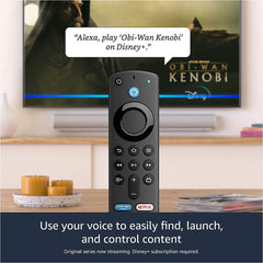 A Photo Of Amazon Fire TV Stick 4K Max with Alexa Voice Remote – 40% Faster Streaming, Wi-Fi 6, 4K Ultra HD, Dolby Vision & Dolby Atmos, Smart Home Integration