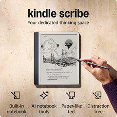 A Photo Of Amazon Kindle Scribe with Premium Pen – 10.2” Paper-Like Display