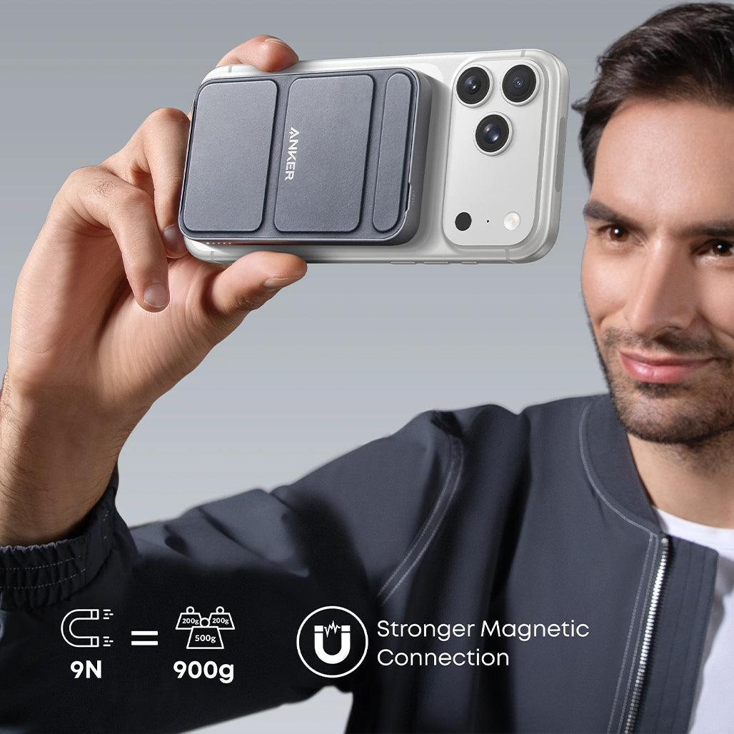A Photo Of Anker 622 Magnetic Battery (MagGo) - 5000mAh Wireless Power Bank