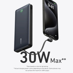 A Photo Of Anker Nano Power Bank 20000mah 30W Built-In USB-C Cable - A1387