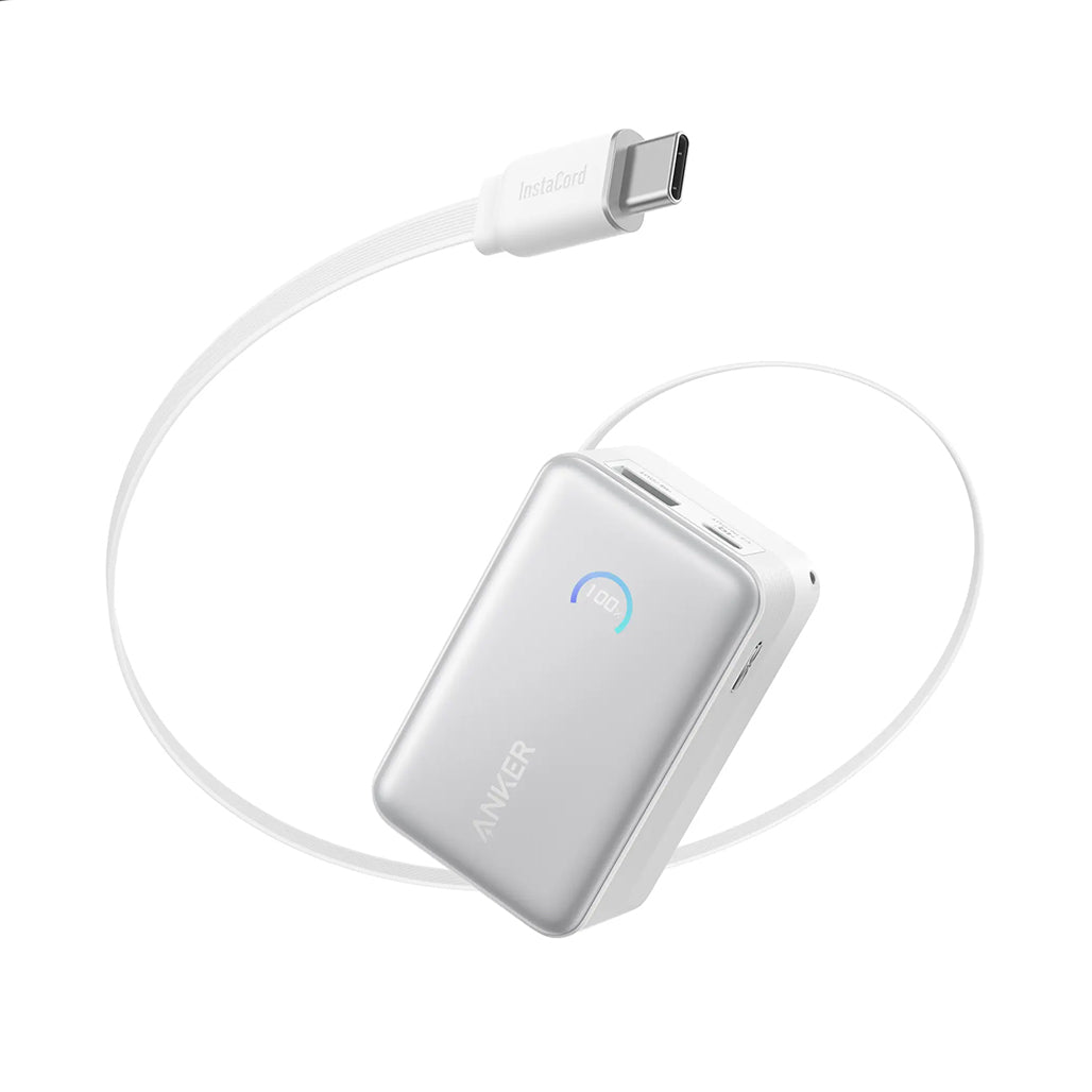 A Photo Of Anker Nano Power Bank (10K, 45W, Built-In Retractable USB-C Cable)
