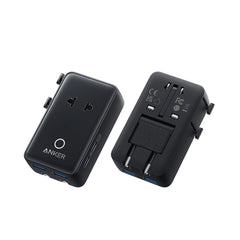 A Photo Of Anker Nano 5-in-1 Universal Travel Adapter – 20W USB-C Fast Charger, Compact Multi-Port Plug for US & EU Outlets