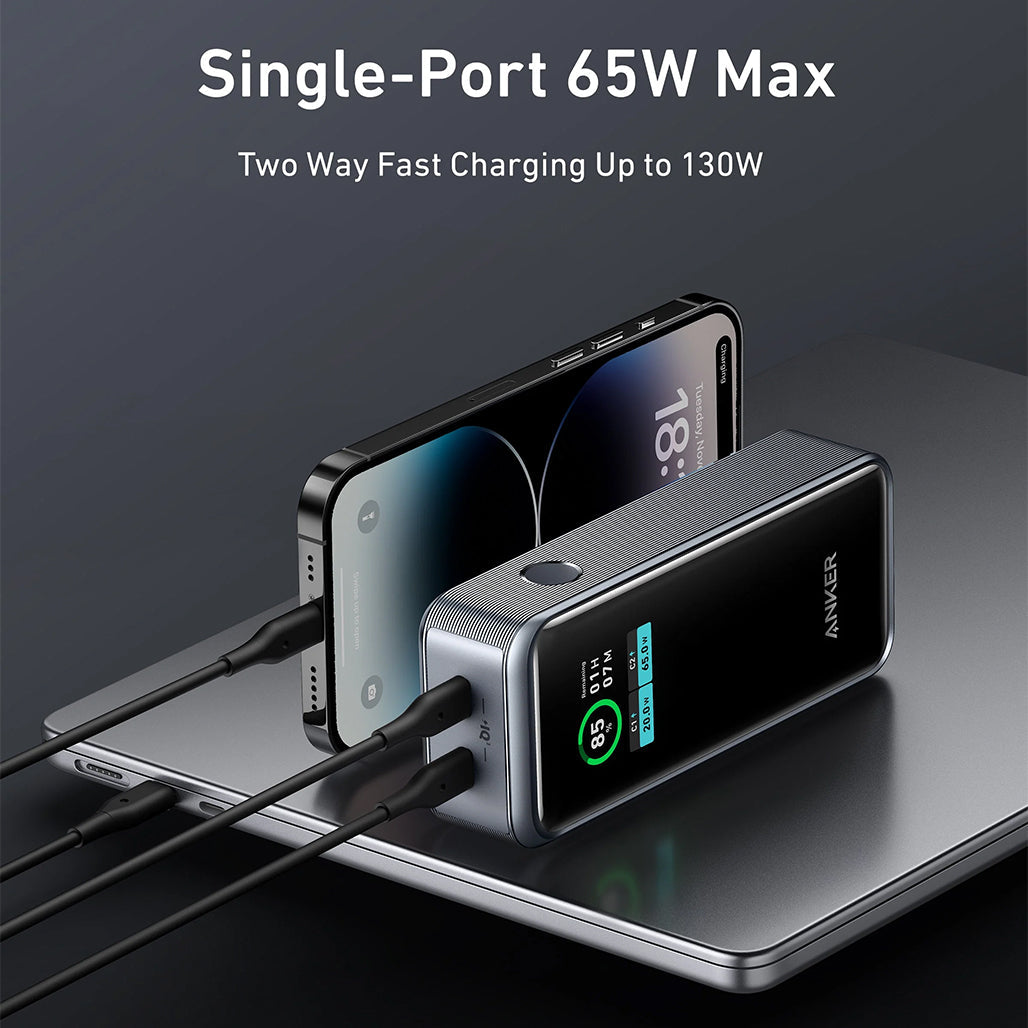 A Photo Of Anker Prime 12,000mAh Power Bank (130W) – High-Speed Charging, Compact Design, Fast Recharge