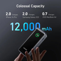 A Photo Of Anker Prime 12,000mAh Power Bank (130W) – High-Speed Charging, Compact Design, Fast Recharge