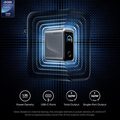 A Photo Of Anker Prime 160W USB-C Charger – 3 Port Fast Charging with Smart Display