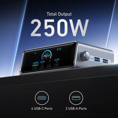 A Photo Of Anker Prime 250W GaN Charger – 6-Port USB-C & USB-A Fast Charging Hub