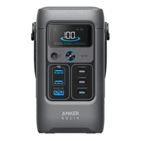 Anker SOLIX C200 DC Portable Power Station – 192Wh Battery, 200W Output, 140W USB-C Fast Charging, Solar-Compatible