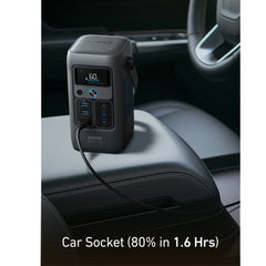 A Photo Of Anker SOLIX C200 DC Portable Power Station – 192Wh Battery, 200W Output, 140W USB-C Fast Charging, Solar-Compatible