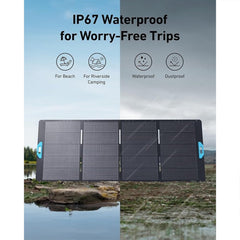 A Photo Of Anker SOLIX PS400 400W Portable Solar Panel – Foldable, Waterproof, High-Efficiency Charger for RVs, Camping & Emergency Backup