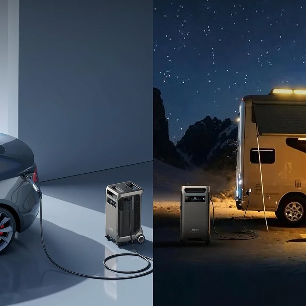 A Photo Of Anker SOLIX F3800 Portable Power Station 6000W – 3840Wh | Expandable Home Backup Power with EV & RV Charging